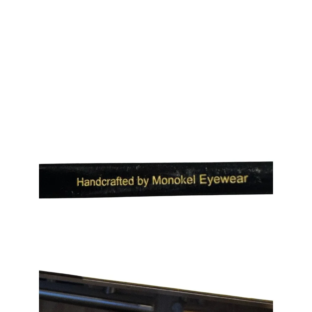Monokel Eyewear Barstow Black Round Sunglasses Handcrafted